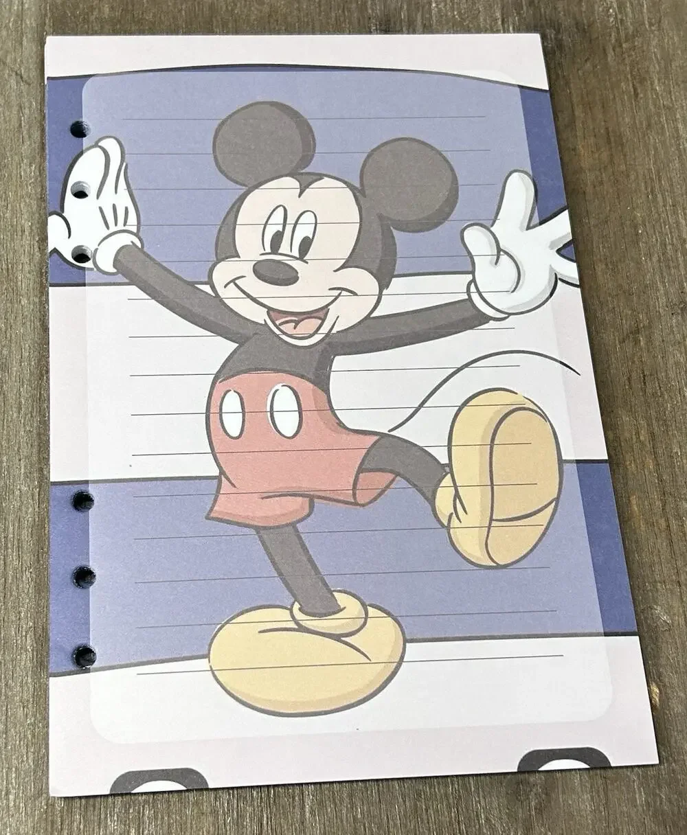 Mickey Mouse Size A5 Refill Paper (50 Sheets)
